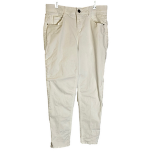 DRAPER JAMES RSVP Straight Leg Classic 5-Pocket Jeans, Women’s Size 10, White